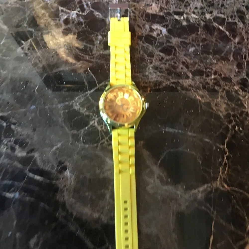 Yellow Rubber Watch!!